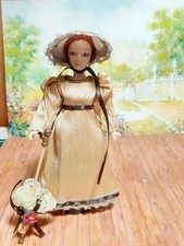 dollhouse 1/12 regency dress  bonnet parasol  for Heidi Ott DOLLS NOT INCLUDE
