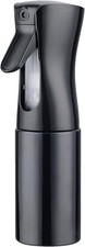 GRIFEMA 200ml Continuous Mist Small Water Spray Bottles For Hair Cleaning Black