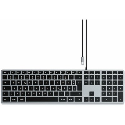 SATECHI SLIM W3 Tastatur kabelgebunden grau, silber