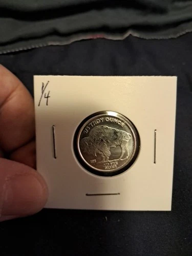 One Quarter Troy Oz .999 FINE SILVER Indian Head Round