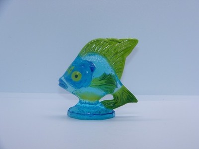 Fenton Mosser for NFGS Buffet Blue Painted Limited Edition Sunfish Angel Fish