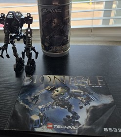 lego bionicle set of 6 2001 Toa Mata, 8531-8536, manuals and canistes *NO BALL*