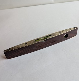 Vintage Brass & Rosewood Boat Spirit Level By Mathieson & Sons Glasgow.