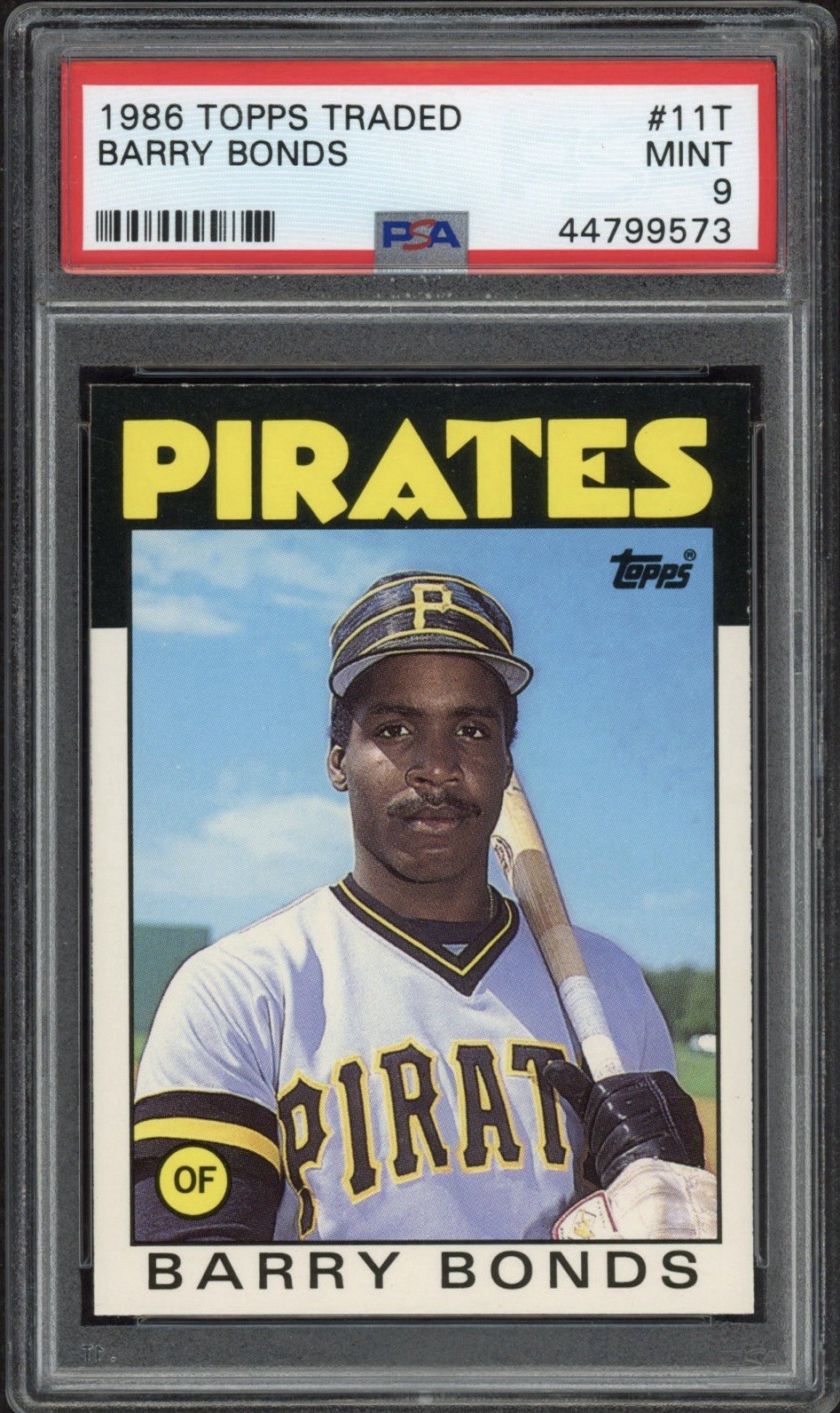 1986 Topps Barry Bonds Rookie RC #111 PSA 9 Mint Pittsburgh Pirates