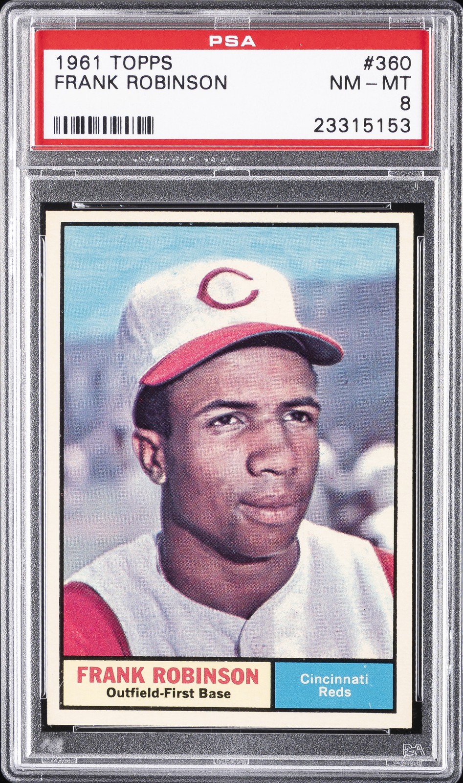 1961 TOPPS #360 FRANK ROBINSON PSA 8