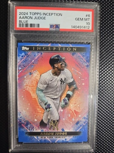 2024 Topps Inception - Aaron Judge #6 Blue /25 PSA 10