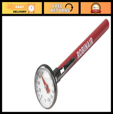 Dial Thermometer 0 to 220 F, Easy Read 1" Face, Pocket-Clip Case, Accurate Tem