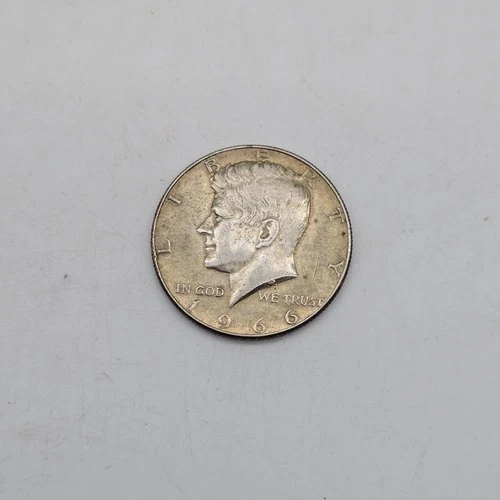1966 Kennedy Half Dollar 40% Silver 50 Cent Piece