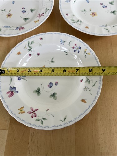 Mikasa Maxima Bowls SORRENTO 9” Large Rimmed Soup/Salad CAJ09 Set of (4) EUC - Picture 3 of 4