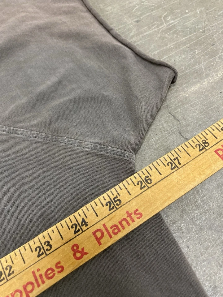 复古金色健身房衬衫男式 L 木炭健美 90 年代 T 恤 — 第 4/4 张图片