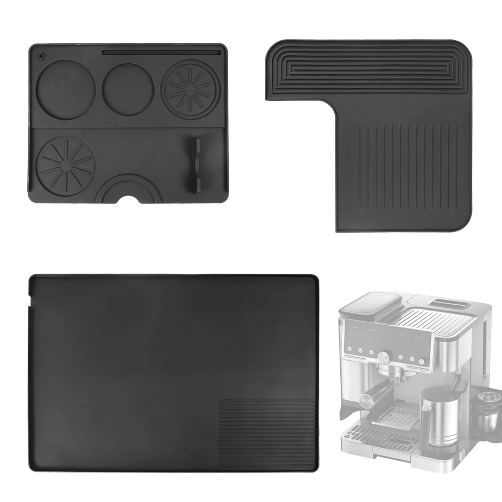 3-in-1 Silicone Coffee Maker Mat with Ninja Luxe Cafe ES601 & ES701 Espresso ...