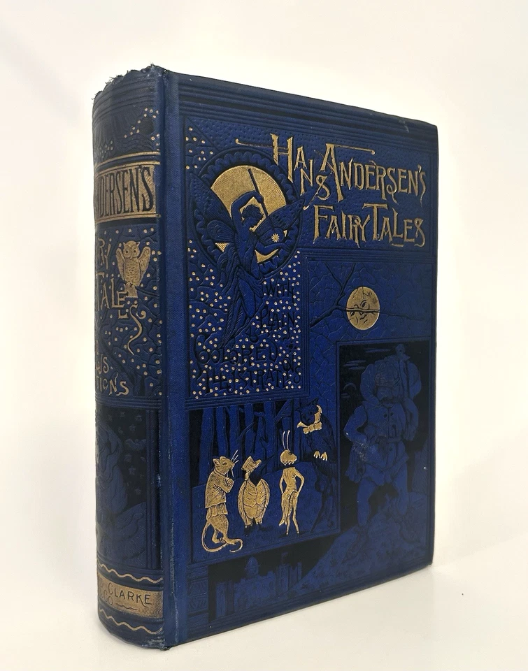1885- Hans Christian Anderson- FAIRY TALES- Color Illustrations- RARE- Victorian - Image 2 of 4