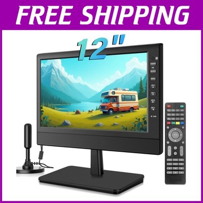 12'' Portable Flat Screen TV with HDMI & USB Inputs