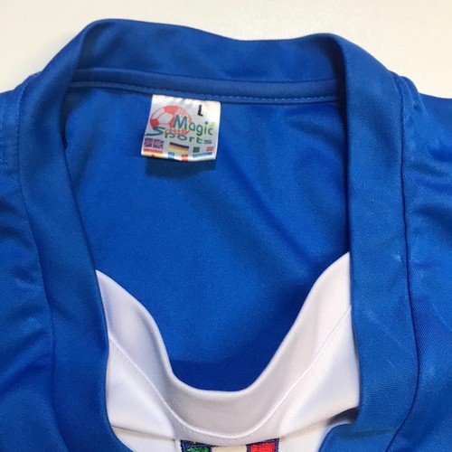 Youth Large Blue ITALIA Soccer Jersey Shirt - Picture 3 of 3