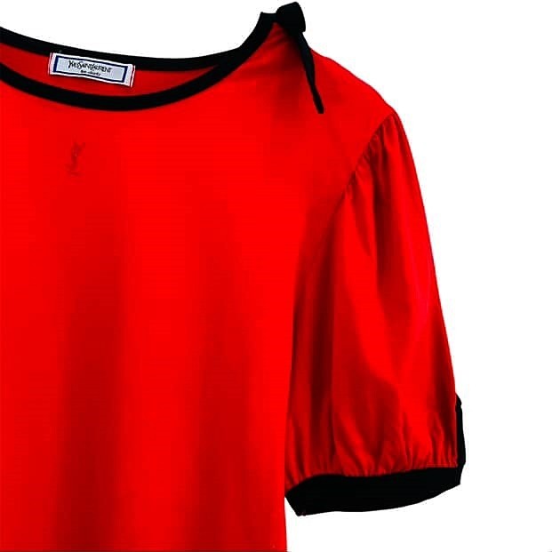 Maglietta Yves Saint Laurent Top Nastro Carino Taglia M