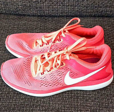 Nike Flex 2016 Run Damen Sneaker Orange/Rosa/Weiß EU 38 830751-800