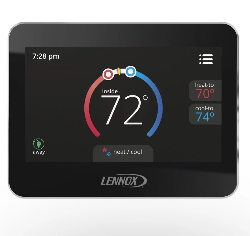 LENNOX ComfortSense 7500 Programmable Thermostat Black Silver NEW Open Box - Image 2 of 4