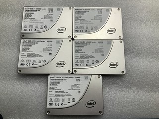 Lot of 5 Intel DC S3500 300GB SATA 6Gb/s 2.5" Enterprise SSD Drives