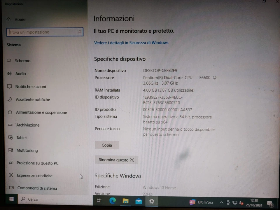 Computer PC Fujitsu Esprimo E3521E-STAR5 Intel Dual Core E6600 3.06 GHz HDD 500 - Immagine 3 di 4