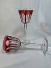 (2) Baccarat Crystal 'Harcourt-Versailles' 7.5 Inch Rose Rhine WINE GLASSES
