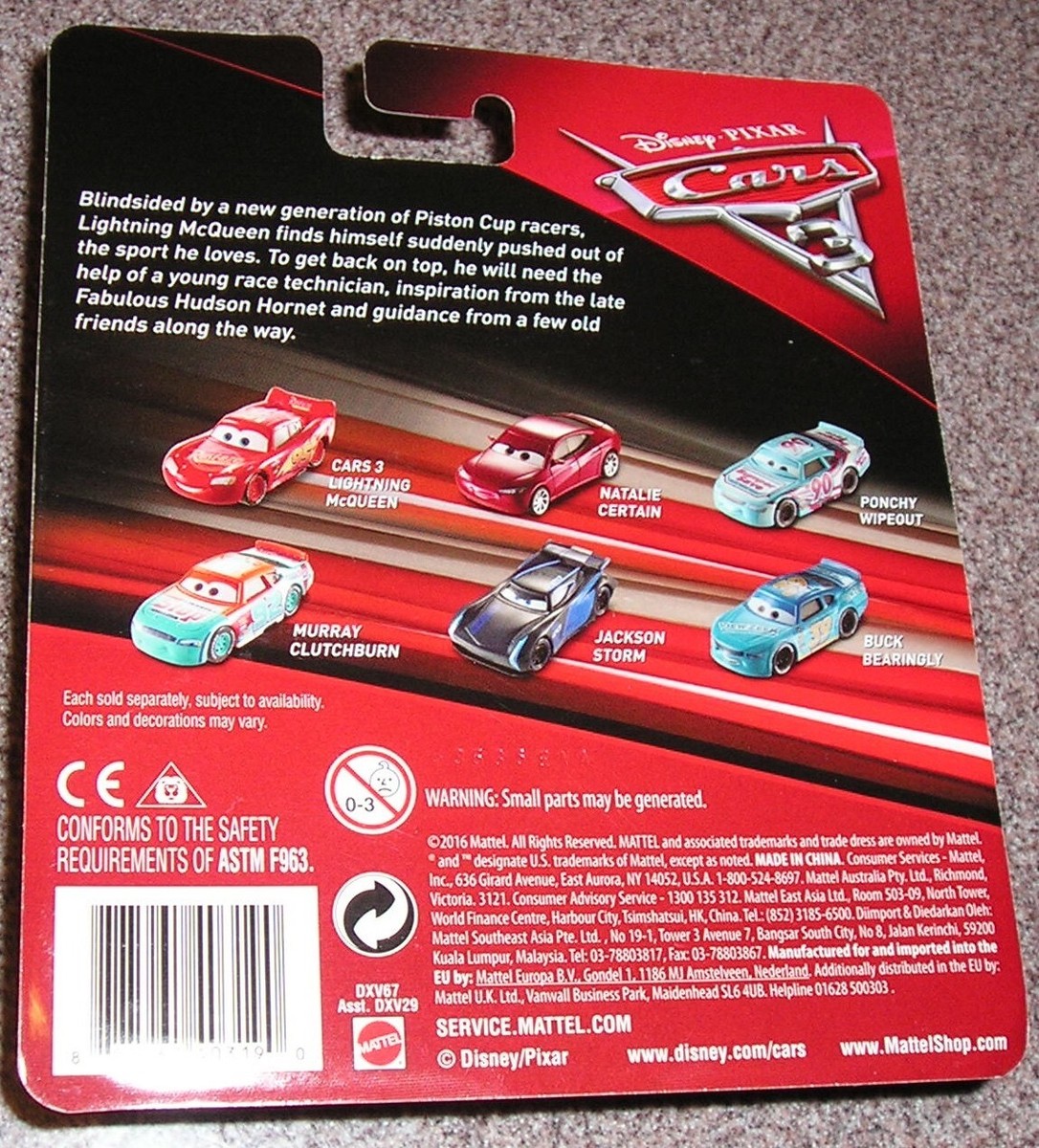DISNEY PIXAR CARS 3 REB MEEKER TANK COAT 2016 Mattel DXV67 DISNEY PIXAR CARS 3 REB MEEKER TANK COAT 2016 Mattel DXV67