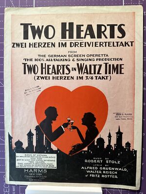  Zwei Herzen Im Dreivierteltakt 1930 Piano Vocals Guitar Ukulele Banjo