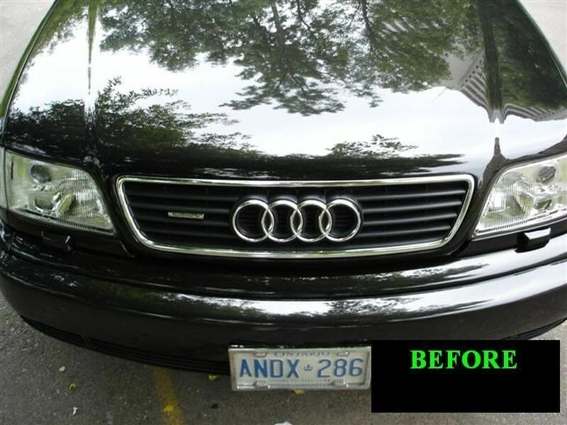 AUDI A6 1995 1996 1997 MOLDURA CROMADA PARA PARRILLA SUPERIOR/INFERIOR WRNTY C4 95 96 Foto 4 de 4