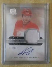 2011-12 UD The Cup - Gustav Nyquist - Rookie Patch Auto RPA RC - #019 /249 