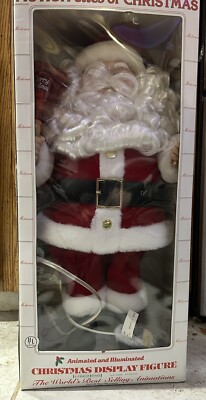 Telco Electric Santa Figurine Decoration Motion-ettes of Christmas 24  Tall