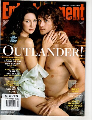 OUTLANDER SAM HEUGHAN CAITRIONA BALFE MARCH 4 2016 ENTERTAINMENT WEEKLY MAGAZINE
