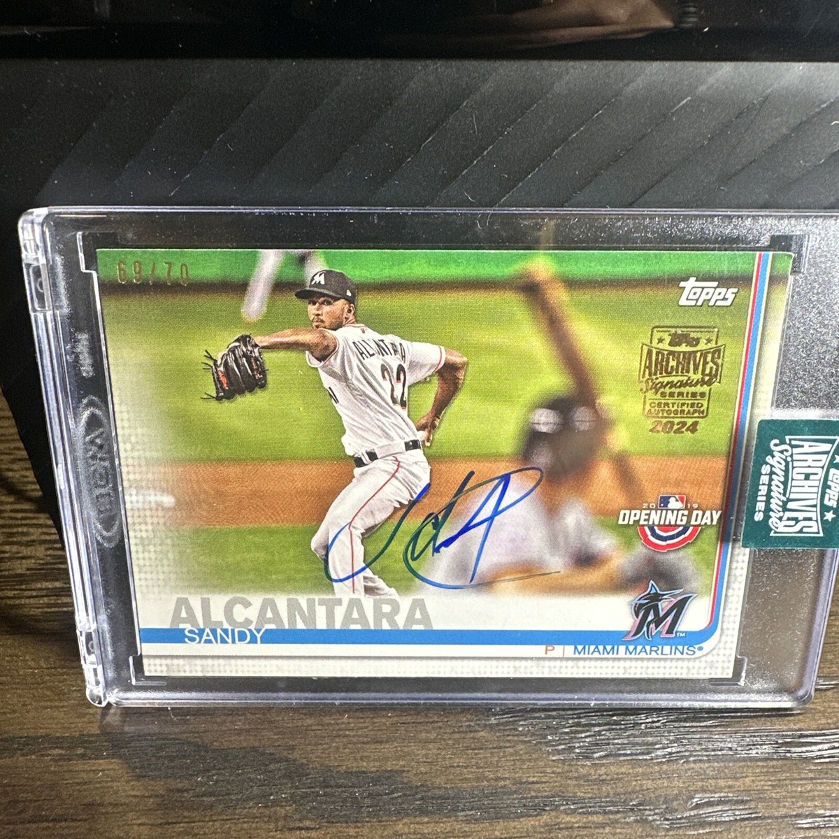 2024 Topps Archives Signature Sandy Alcantara On Card Auto Serial 