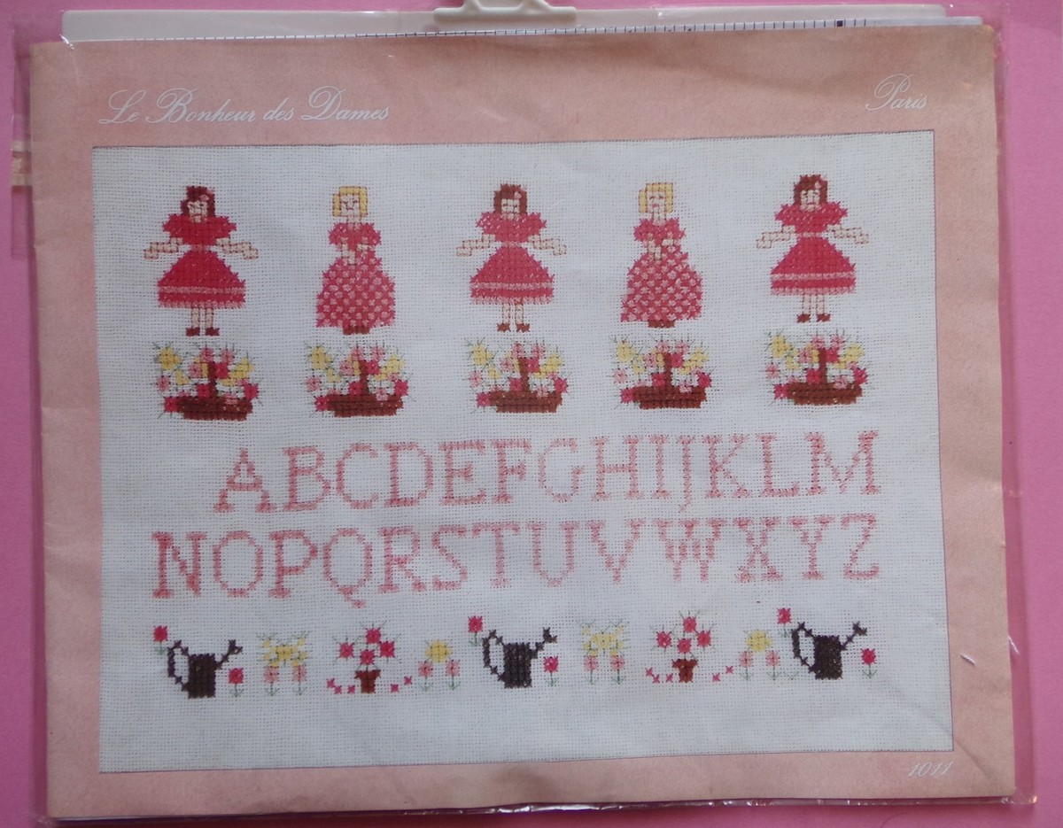 Kit Broderie Point De Croix Compté "Le Bonheur Des Dames" - Made In France