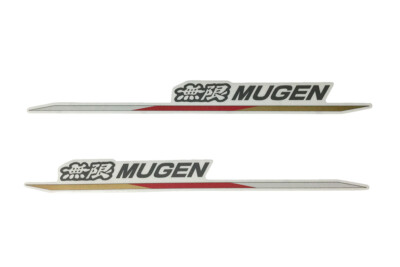 極美品　MOTO k24貼りSVメタル Genuine HONDA MUGEN SIDE DECAL Sticker 90000-YZ5 -312C JDM 15.8