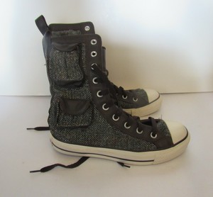 converse marrones de tela