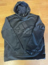 Adidas Black Hoodie Large Performance