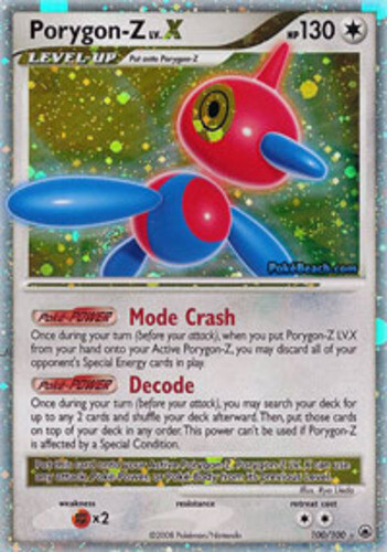 1x Porygon-Z LV.X - 100/100 - Rare Holo Lightly Played Pokemon Diamond & Pearl M