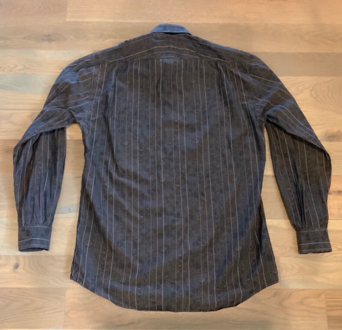 Alliance Mercantile Inc Boardroom Mens Button-up Shirt Size M Brown View 3