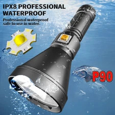 Most Powerful Diving Flashlight Large Light Cup Fixed Waterproof