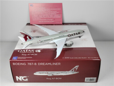NG Models QATAR AIRWAYS FOR BOEING B787-8 A7-BCM 1:400