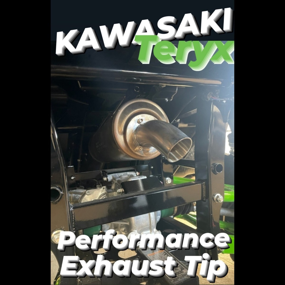 KAWASAKI TERYX 2 TEREX 4 PERFORMANCE STAINLESS 90° BEND