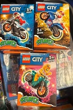 3x Lego City Stuntz Bikes Brand New 60298, 60310, 60311