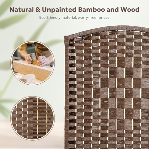 Room Divider 2-in-1 Room Divider 4/6 Panel for Room Separation Privacy Screen - Picture 10 of 38