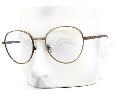 Chanel Eyeglasses Blue Light Glasses 2197ST Matte Antique Gold Titanium w/case 