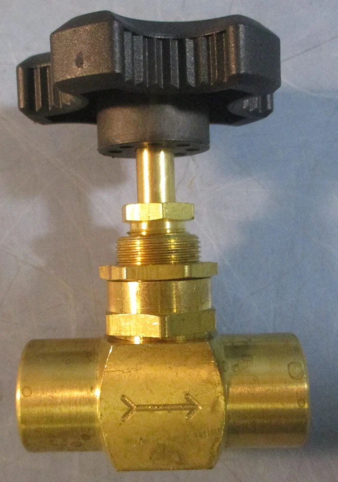 Латунный игольчатый клапан MSC Industrial Supply 62229307 1/4 дюйма прямой макс. лот из 2 - Изображение 4 из 4