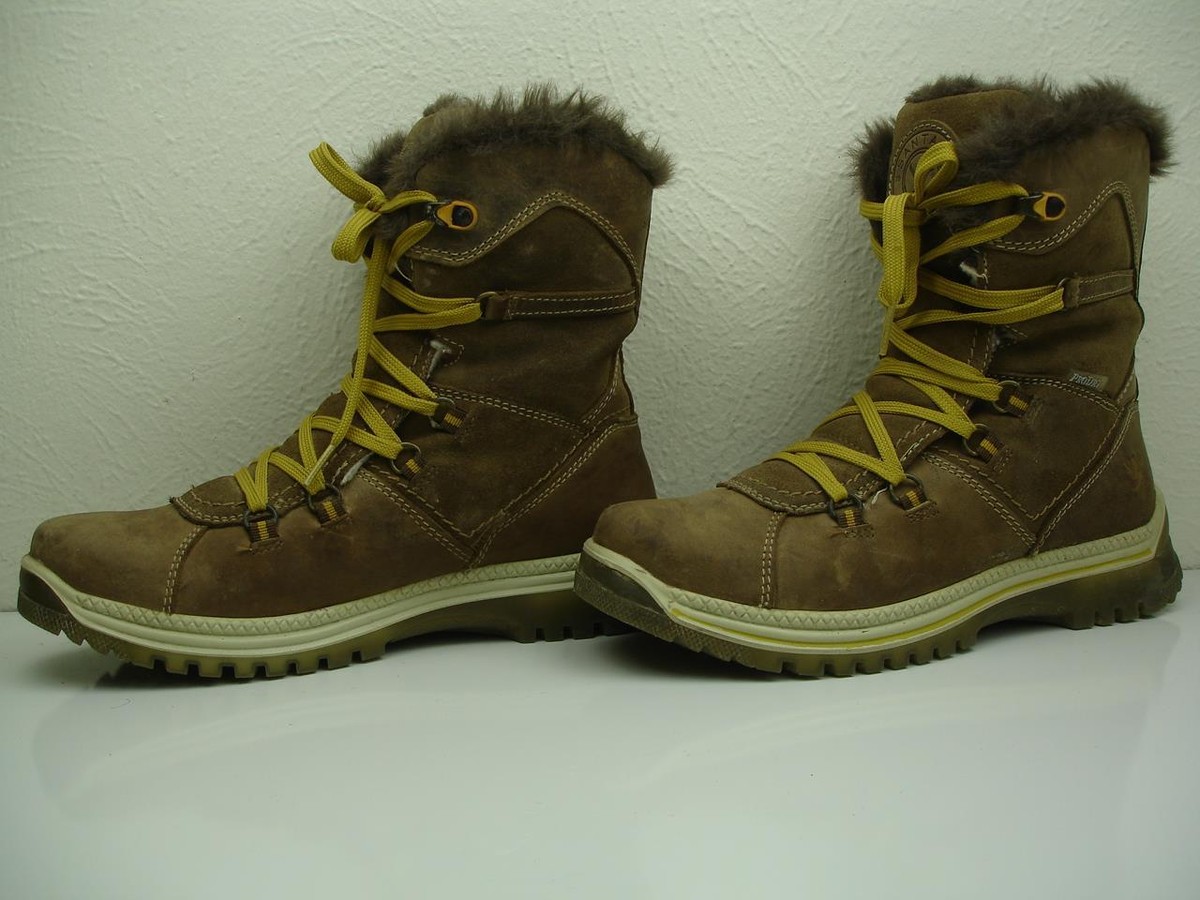 Santana Canada Majesta Luxe Waterproof Boots Brown Leather Faux