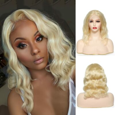 NEW Loose Wave Blonde Wig Short Bob
Synthetic Amazon.com : AFBeauty 613 Blonde Short Curly Bob Wig  main image 4