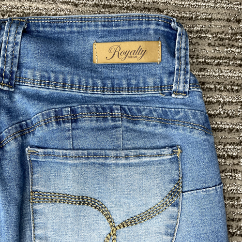 Royalty Size 6p Girls Jeans Skinny Mid Rise Denim Blue - Picture 6 of 10