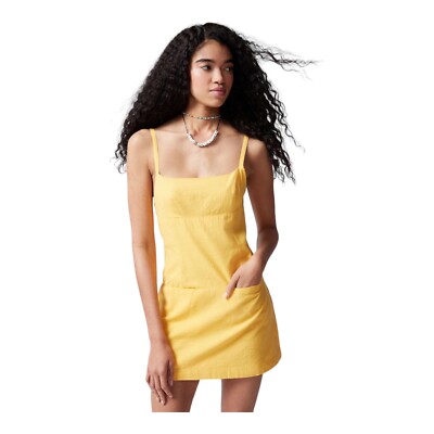 Urban Outfitters Lemon Dress Urban Outfitters Pippa Babydoll Mini
