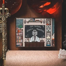 Wizarding Trunk Magical Lesson 18th Century Goblin Rebellion History Magic Pin