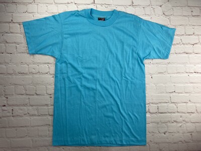 VINTAGE 50s Fruit of the loom size M シャツ Vtg Fruit of the Loom Best Solid Blue Shirt SZ M Blank 50/50